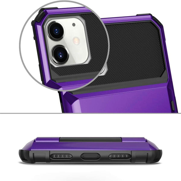 New Protective Drop-Resistance Case With Hidden Credit Card Slot For iPhone 14 13 12 Pro Max Series
