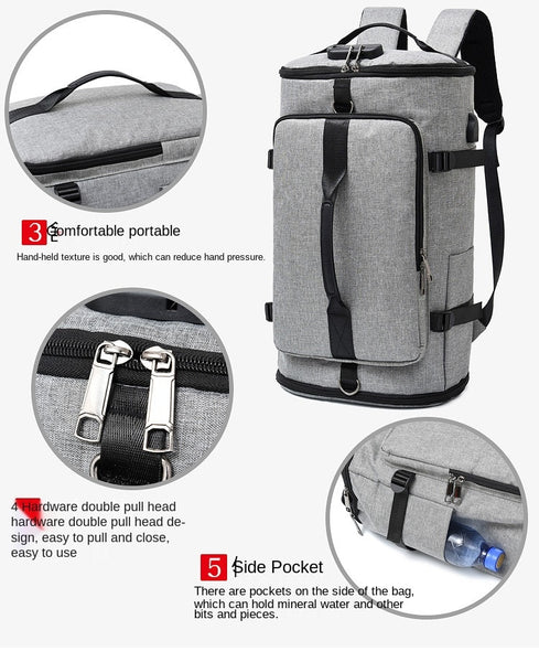 New Large Capacity Compact Gym Bag Antitheft Travel Laptop Backpack With USB Port