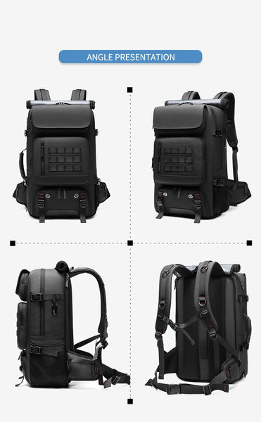 New 17 Inch Large Capacity Mountaineer Water-Repellent Outdoor Travels Backpack W/ Shoe Compartment USB Port
