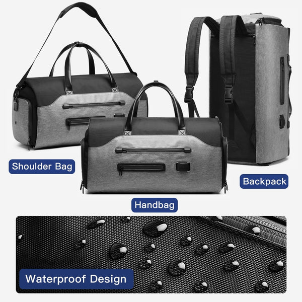 New Large Capacity Water Repellent Multifunctional Travel Bag Handbag With Shoe Pocket Suit Storage