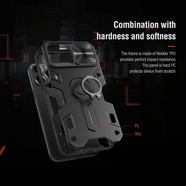 New Protective Armor Bumper Case With Finger Ring Holder Camera Lense Protection For iPhone 15 13 12 Series