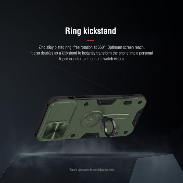 New Protective Armor Bumper Case With Finger Ring Holder Camera Lense Protection For iPhone 15 13 12 Series