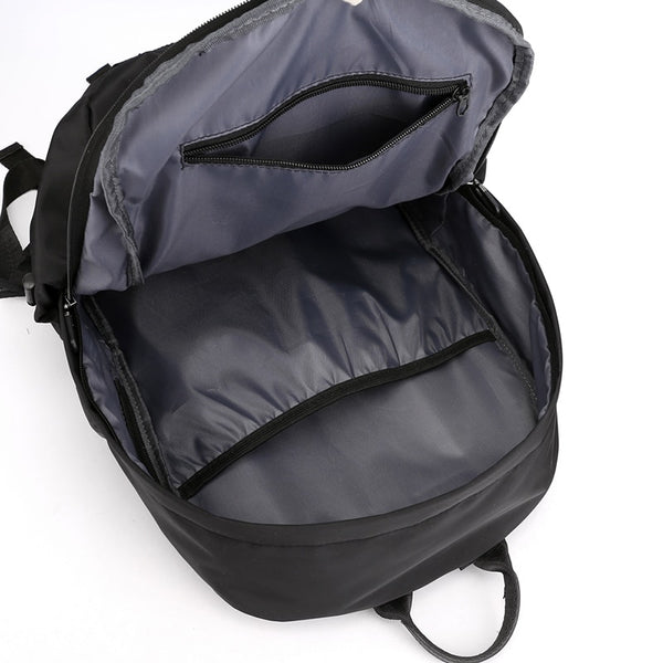 New Nylon Water-Resistant Travel Backpack Laptop Bag With USB Port