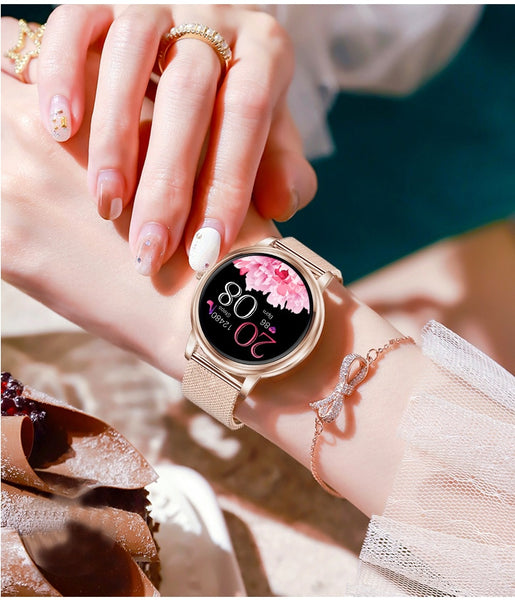 New Inteligent Full Touch Screen Women's Fitness Tracker Sport Smart Watch For Android IOS