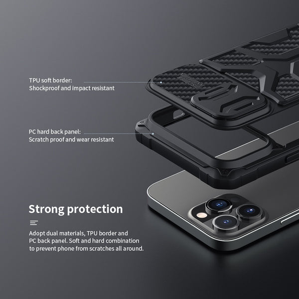 New Adventurer's Protective Cover Case With Camera Slide Protection For iPhone 14 13 Series