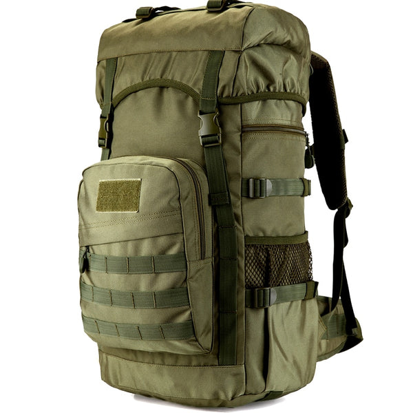New Large Capacity Water Repellent Military-Styled Mountaineer Backpack For Hiking Camping Travel