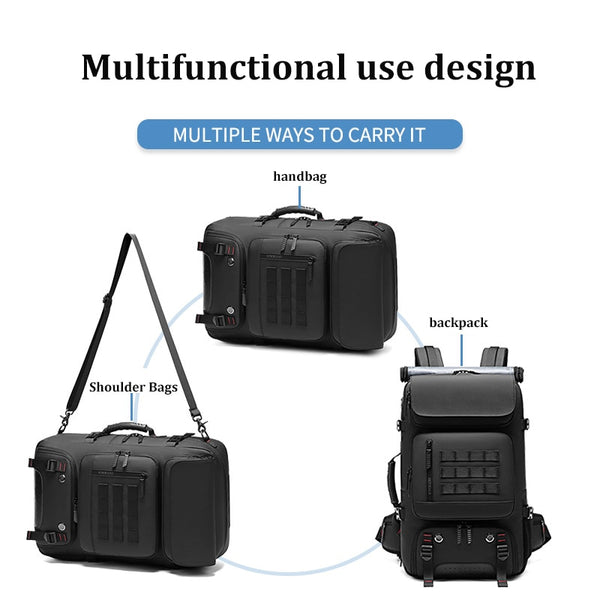 New 17 Inch Large Capacity Mountaineer Water-Repellent Outdoor Travels Backpack W/ Shoe Compartment USB Port