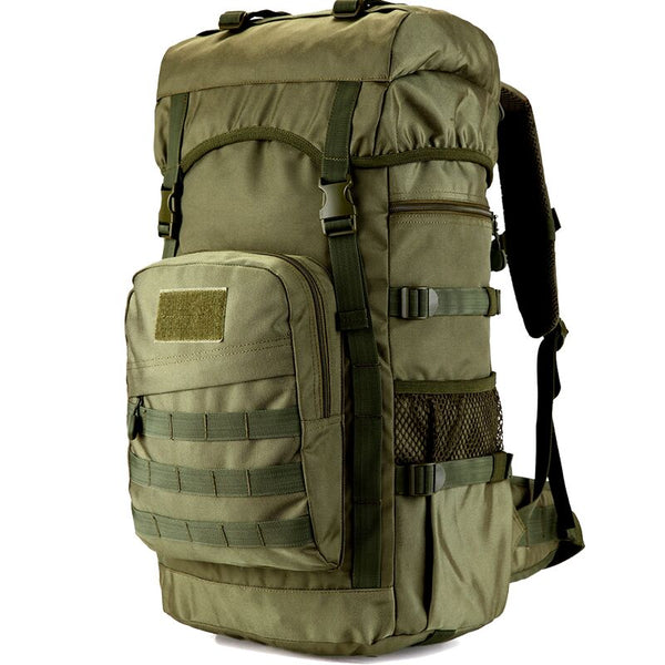 New Large Capacity Water Repellent Military-Styled Mountaineer Backpack For Hiking Camping Travel