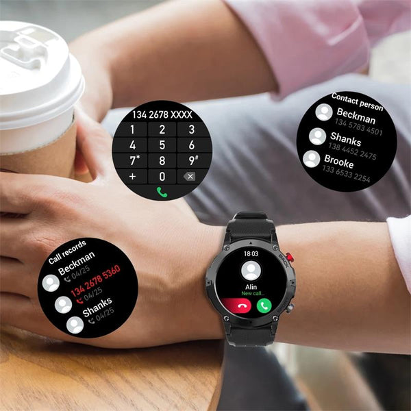 New Outdoor Sports Fitness Tracker Bluetooth Smart Watch With HD Full Touchscreen For Android IOS