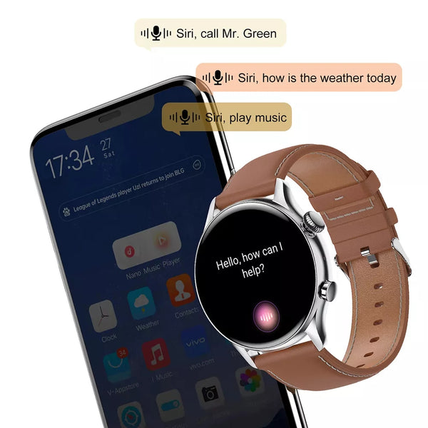 New IP68 Water-Resistant Fitness Tracker Bluetooth Men's Sports Smart Watch For Android IOS