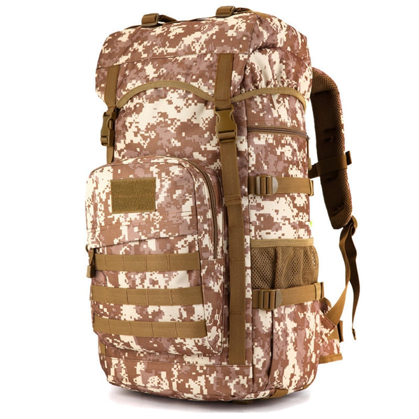 New Large Capacity Water Repellent Military-Styled Mountaineer Backpack For Hiking Camping Travel