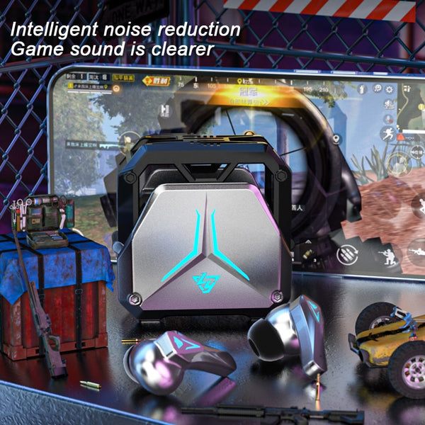 New Mechanical Style True Wireless Bluetooth 5.3 Noise-Cancelling Stereo Gaming Headphones Sports Earbuds With Microphone