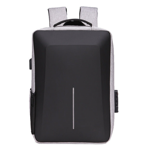 New Smart Lightweight Hard Shell Water Repellent Antitheft Backpack Laptop Bag With USB Port