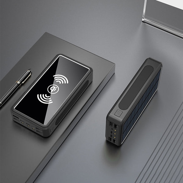 New Heavy Duty 80000mAh Outdoor Solar Fast Charging Power Bank External Charger For Travel Camping