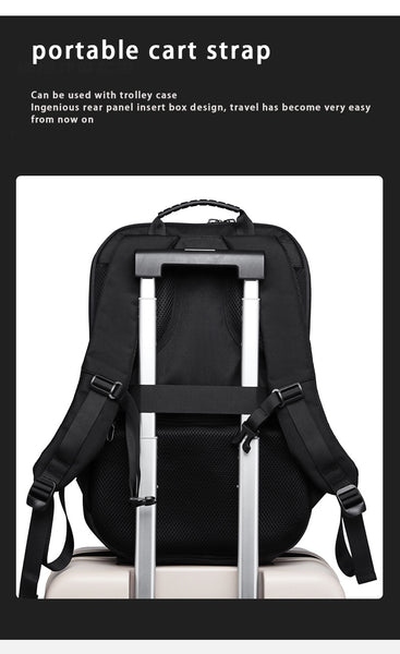 New 15 Inch Hard Shell Anti-Theft Water Resistant Business Backpack Laptop Bag With USB Port