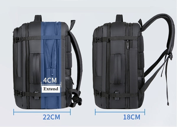 New Large Capacity Multifunctional Business Travel Water-Resistant Backpack Laptop Bag With USB Port