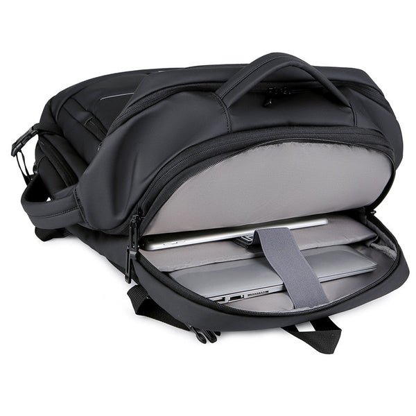 New 17 Inch Large Capacity Expandable Water-Resistant Notebook Laptop Bag Backpack With USB Port For Business & Travel