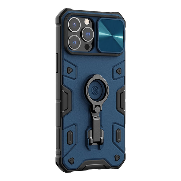 New Rugged Protective Armor Bumper Case With Camera Cover Ring Holder Kickstand For iPhone 14 Pro Max Series
