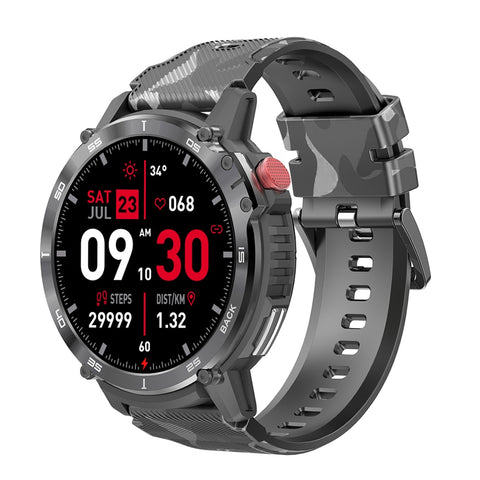 New Dynamic IP68 Water-Resistant Rugged Outdoor Sports Fitness Tracker Smart Watch