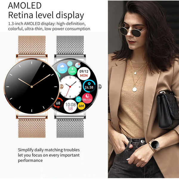 New Ultra Thin Luxury Fitness Tracker Sport Smart Watch For Android IOS