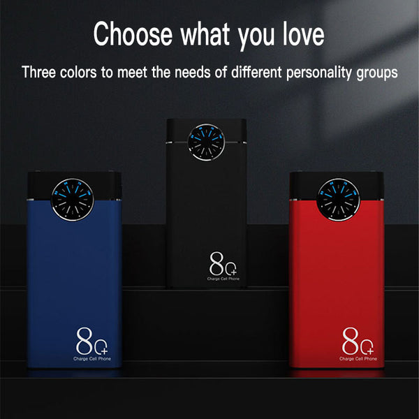 New Ultra Compact 80000mAh Power Bank External Battery Charger With Flashlight Compass For Travel Camping