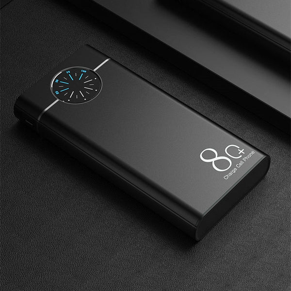 New Ultra Compact 80000mAh Power Bank External Battery Charger With Flashlight Compass For Travel Camping