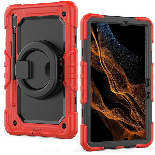 New Super Compact Flexible Case With Kickstand Shoulder Strap For Samsung Galaxy Tab S7 S8 Series