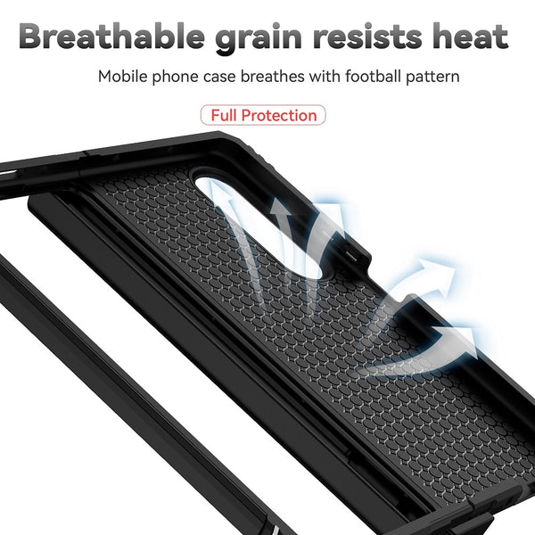 New Ultra Compact Magnetic Protective Bumper Case With Lens Cover Ring Holder Kickstand For Samsung Galaxy Z Fold 4 Series