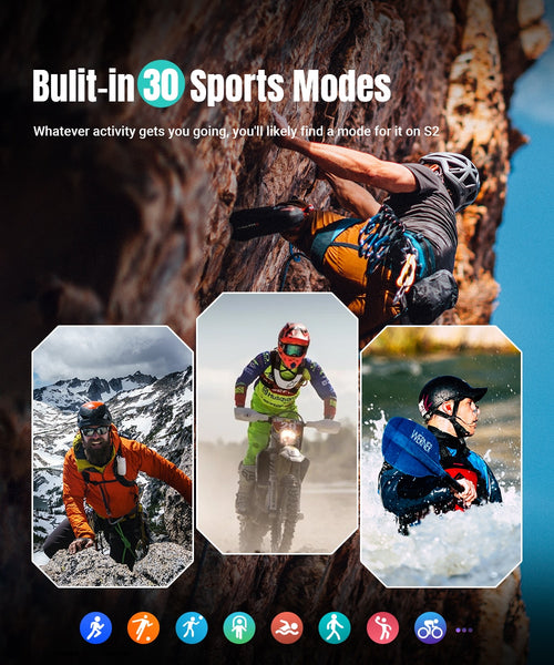 New Rugged Outdoor Fitness Tracker Professional Sport Smart Watch For Android IOS