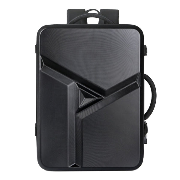 New Hard Shell Water-Resistant Business Travel Backpack Laptop Bag With Expandable Capacity