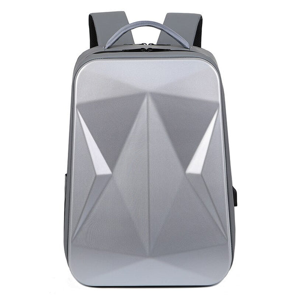 New 17.3 Inch Super Compact Hard Shell Water Resistant Travel Backpack Laptop Bag With USB Port