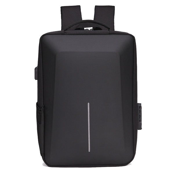 New Smart Lightweight Hard Shell Water Repellent Antitheft Backpack Laptop Bag With USB Port