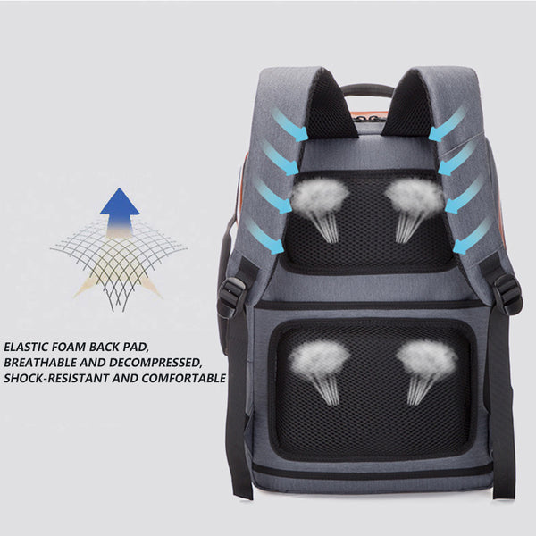 New 15.6 Inch Water-Repellent Large Capacity Oxford Laptop Backpack With USB Port For Travel School Business