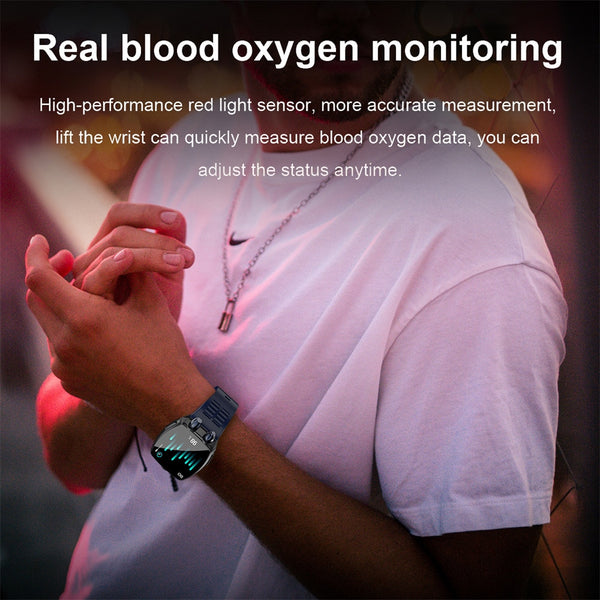 New IP68 Water-Resistant Outdoors Sport Fitness Tracker Smartwatch With Large 1.8 Inch HD Display