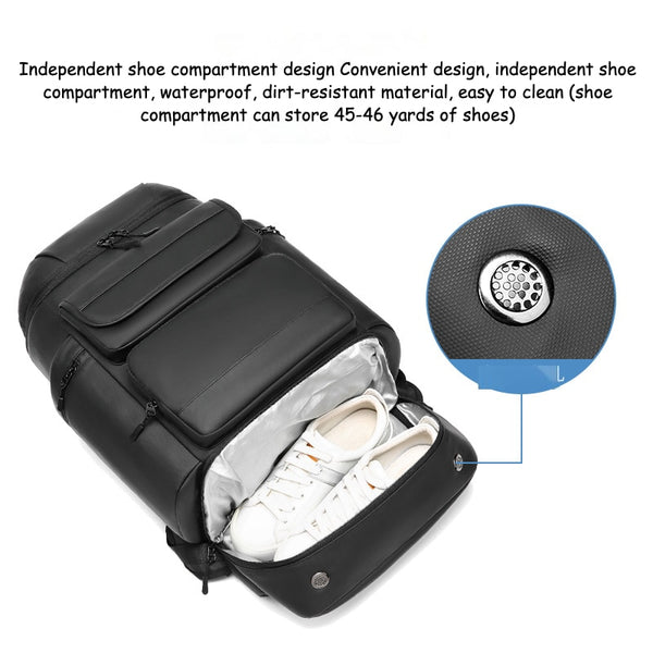 New 17 Inch Large Capacity Outdoor Mountaineering Travel Backpack With Shoe Compartment
