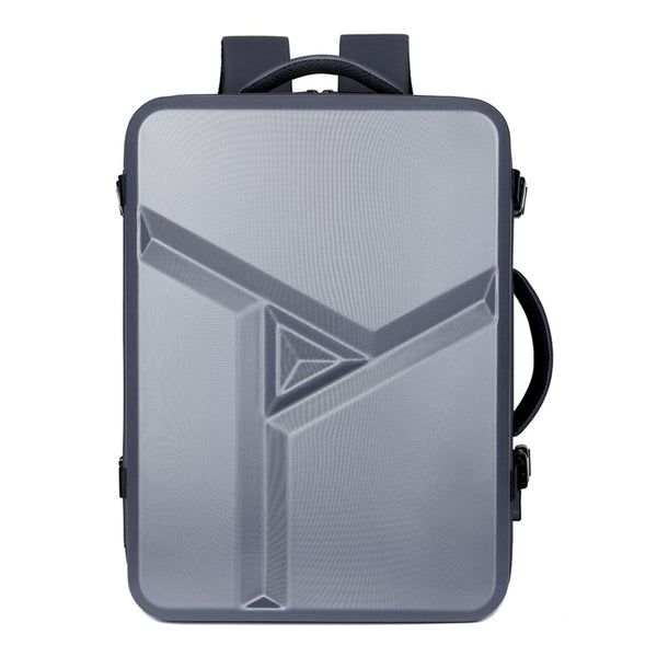 New Hard Shell Water-Resistant Business Travel Backpack Laptop Bag With Expandable Capacity