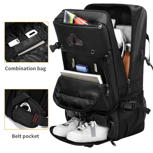 New Large Capacity Multifunctional Rugged Outdoor Mountaineering Backpack With Shoe Compartment