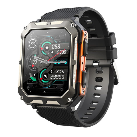 New Military Style Heavy Duty Rugged Tactical Smart Watch Fitness Tracker With Bluetooth Calling