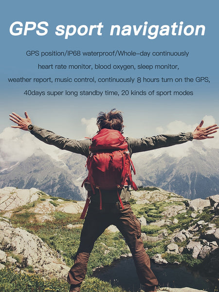 New Rugged Outdoor Multisport Fitness Tracker Sport Smartwatch With Long Standby For Android IOS