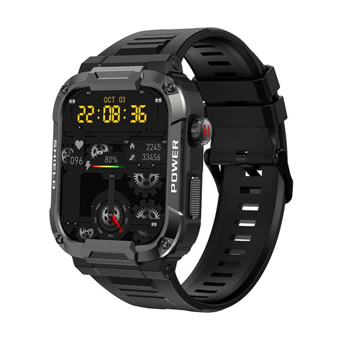 New IP68 Water Resistant Rugged Outdoor Sports Fitness Tracker Smart Watch With Bluetooth Calling