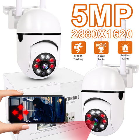 New 5MP Waterproof Outdoor Wireless WIFI Security Monitoring Camera