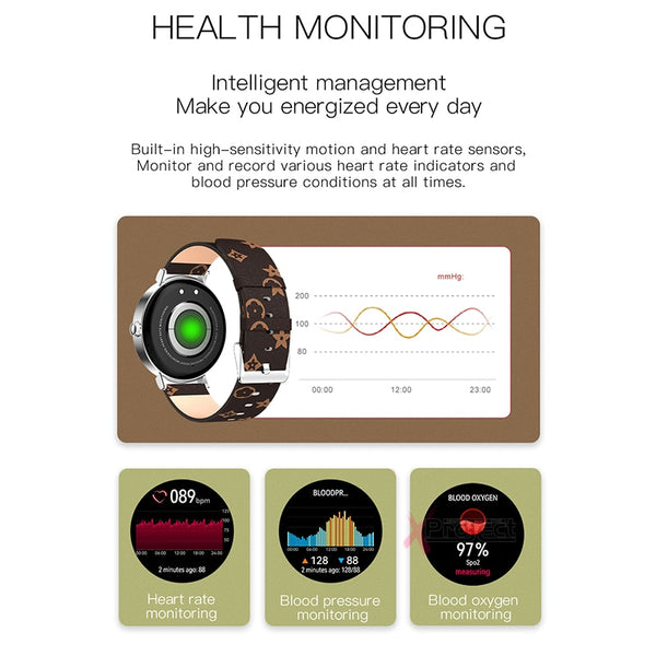 New HD Screen Fitness Wrist Tracker Sporty Smart Bracelet Watch For Women