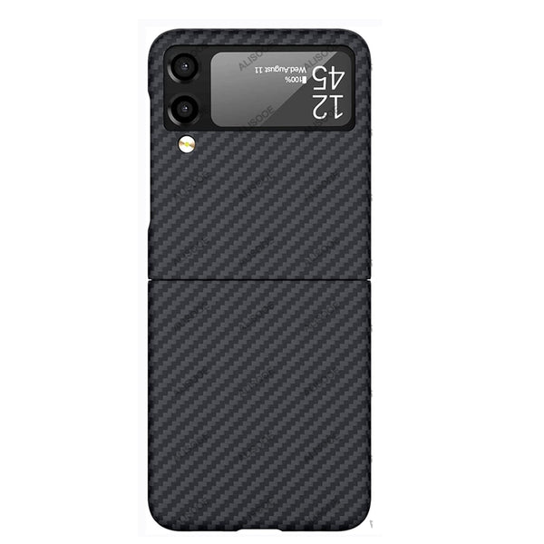 New Ultra Thin Carbon Fiber Bumper Cover Case For Samsung Galaxy Flip 4 3 Series
