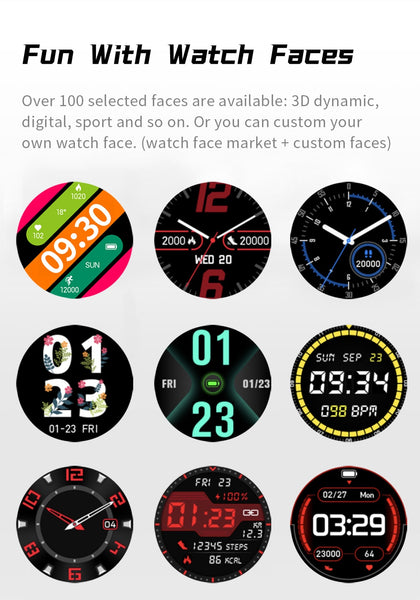 New Multisport IP68 Waterproof Fitness Tracker Smart Watch For Android IOS