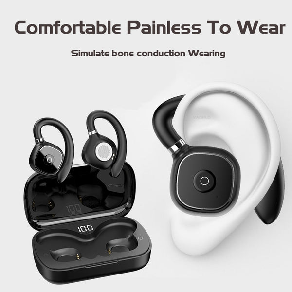 New Wireless Bluetooth 5.3 Multipurpose Stereo Open Ear Earbuds Headset For Sports Gaming
