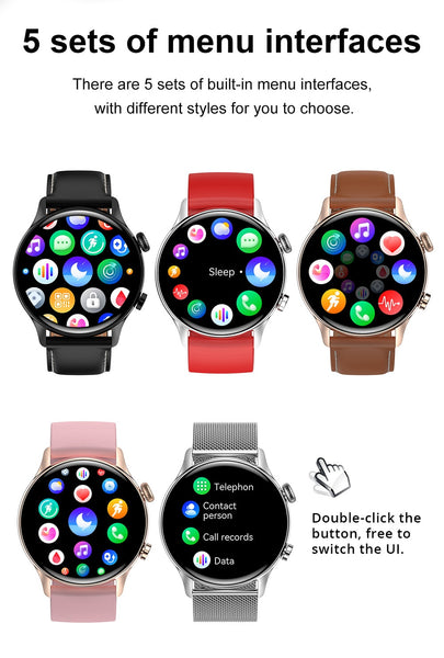 New IP68 Water-Resistant Fitness Tracker Bluetooth Men's Sports Smart Watch For Android IOS