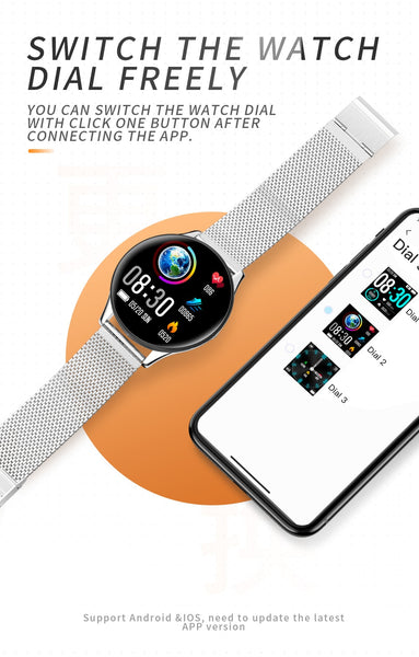 New Ultra Slim Fitness Tracker Multisport Smart Watch Bracelet For Android IOS