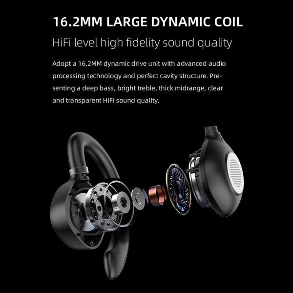 New Wireless Bluetooth 5.3 Multipurpose Stereo Open Ear Earbuds Headset For Sports Gaming