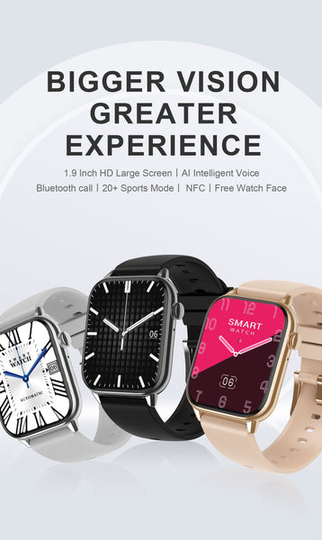 New 1.9 Inch Touch Screen Professional Waterproof Multisport Fitness Tracker Smart Watch For Android IOS
