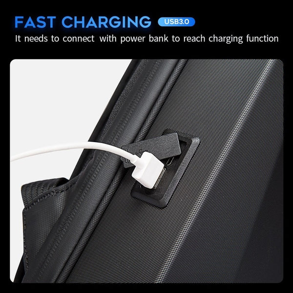New 15.6 Inch Ultra Slim Hard Shell Anti-Theft Backpack Business Travel Laptop Bag With USB Port